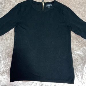 Black Quarter Sleeve Sweater